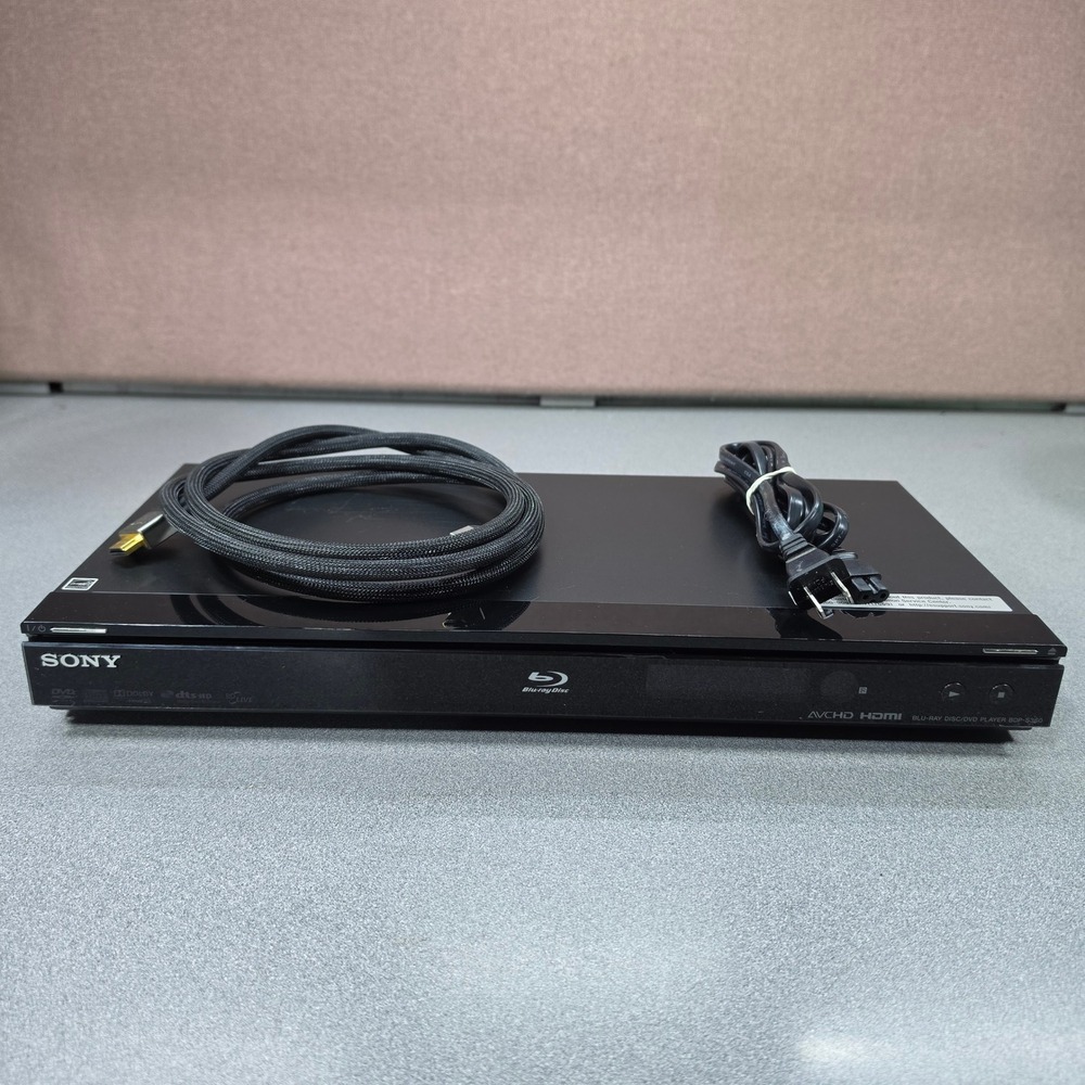 Sony Blu-ray DVD Player BDP-S360 HDMI Component LAN 1080p Works-No Remote